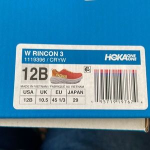 Hoka W Rincon 3 women’s size 12b